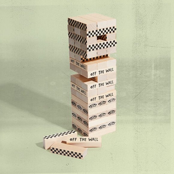 Vans Off The Wall Family Exclusive Stacking Game Wooden Blocks Jenga - Picture 1 of 6